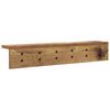 vidaXL Porte-manteau mural Bois ancien 60 x 10,5 x 10,5 cm
