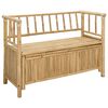 vidaXL Banc de Rangement de Jardin Naturel 110 x 47 x 80 cm Bambou