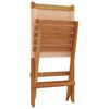 vidaXL Chaises de jardin pliantes lot de 4 beige tissu et bois massif