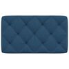 vidaXL Coussin de t&ecirc;te de lit bleu 90 cm tissu