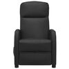 vidaXL Fauteuil inclinable Noir Similicuir