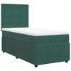 vidaXL Sommier &agrave; lattes de lit avec matelas Vert fonc&eacute; 90x200 cm