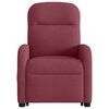 vidaXL Fauteuil inclinable de massage Rouge bordeaux Tissu