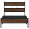 vidaXL Cadre de lit sans matelas ch&ecirc;ne marron 90x200cm bois ing&eacute;nierie