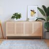 vidaXL Portes d'armoire &agrave; persiennes 4 pcs 61,5x39,4 cm pin massif