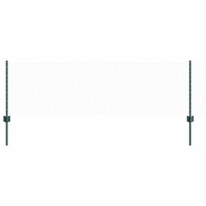 vidaXL Cl&ocirc;ture hexagonale avec poteau 100 x 0,6 m Vert Maille