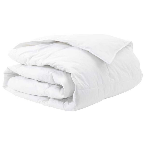 vidaXL Duvet d'hiver Blanc 200 x 200 cm Plume