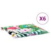 vidaXL Coussins de chaise 6 pcs Multicolore 50 x 50 x 4 cm