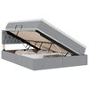 vidaXL Lit avec rangement et matelas Gris clair 140 x 190 cm Velours