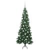 vidaXL Arbre de No&euml;l artificiel d'angle Vert 180 cm PVC et m&eacute;tal