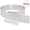 vidaXL Bordure de Pelouse Argent 450 x 0,05 x 15 cm Acier inoxydable