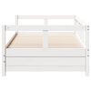 vidaXL Lit de jour sans matelas blanc 90x200 cm bois de pin massif