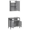 vidaXL Ensemble de meubles de salle de bain 2 pcs Sonoma gris