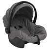 vidaXL Poussette pour b&eacute;b&eacute; 3-en-1 Gris clair Acier