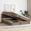 vidaXL Lit avec rangement et LED avec matelas Cappuccino 180 x 200 cm