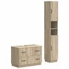 vidaXL Ensemble de 2 meubles de salle de bain HOORN Ch&ecirc;ne Sonoma