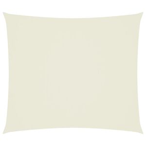 vidaXL Voile de parasol tissu oxford rectangulaire 2,5x3 m cr&egrave;me