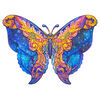 UNIDRAGON Puzzle en bois 199 pcs Intergalaxy Butterfly Moyen 32x23 cm
