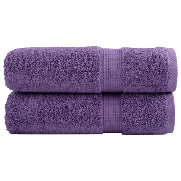 vidaXL Serviettes de douche de qualit&eacute; sup&eacute;rieure SOLUND 2 pcs violet