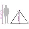 vidaXL Tente suspendue tipi 1 personne vert imperm&eacute;able