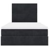 vidaXL Cadre de lit ottoman avec matelas noir 120x190 cm velours