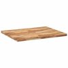 vidaXL Dessus de table rectangulaire 100x80x4 cm bois massif d'acacia