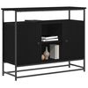 vidaXL Buffet Ch&ecirc;ne noir 100 x 35 x 80 cm Bois d'ing&eacute;nierie