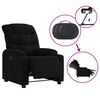 vidaXL Fauteuil inclinable &eacute;lectrique Noir Tissu