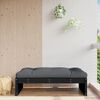vidaXL Repose-pied de jardin 120x80 cm noir bois de pin massif