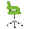 vidaXL Chaises pivotantes &agrave; manger lot de 2 vert similicuir