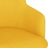 vidaXL Chaises &agrave; manger lot de 2 jaune moutarde tissu