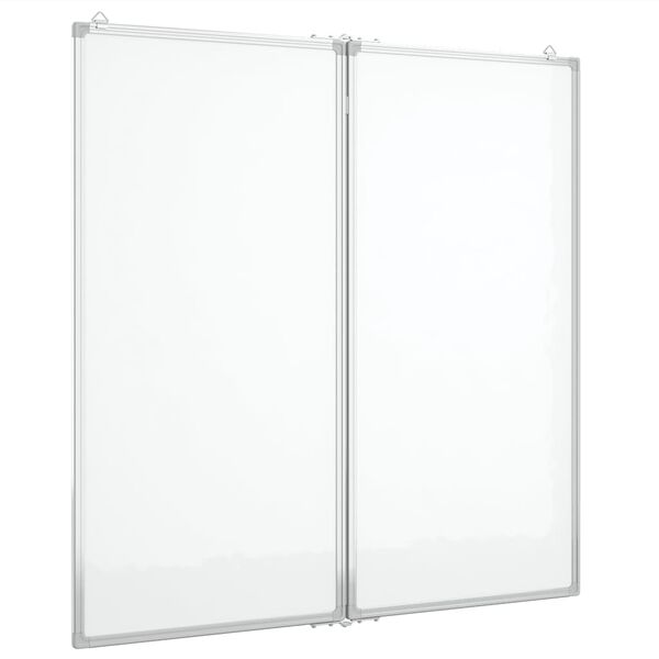vidaXL Tableau blanc magnétique pliable 100x100x1,7 cm aluminium
