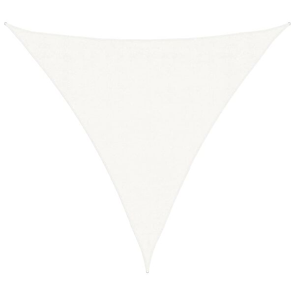 vidaXL Voile d'ombrage PEHD Triangulaire 3,6 x 3,6 x 3,6 m Blanc