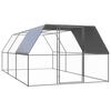 vidaXL Poulailler d'ext&eacute;rieur 3x6x2 m Acier galvanis&eacute;