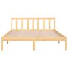vidaXL Cadre de lit sans matelas bois massif 140x200 cm
