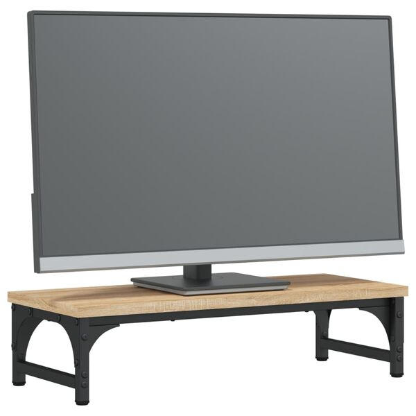 vidaXL Support de moniteur chêne sonoma 55x23x14 cm bois d'ingénierie