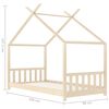 vidaXL Cadre de lit d'enfant Bois de pin massif 80x160 cm