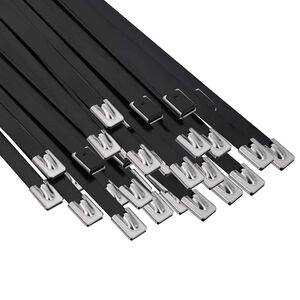vidaXL Attache de c&acirc;ble 250 pc 7,9 x 350 mm Noir