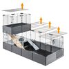 Ferplast Cage &agrave; lapins Multipla Double 107,5x72x96,5 cm Noir