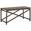 vidaXL Banc de jardin 80 cm R&eacute;sine tress&eacute;e Marron