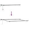 vidaXL Auvent R&eacute;tractable Multicolore 450 &times;300 cm tissu