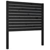 vidaXL T&ecirc;te de lit Noir 96x4x100 cm Bois massif de pin