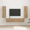 vidaXL Ensemble meuble TV 4 pcs Ch&ecirc;ne artisanal Bois d'ing&eacute;nierie