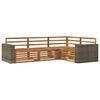 vidaXL Ensemble de canap&eacute;s d'ext&eacute;rieur 4 pc Naturel