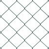 vidaXL Poteau de cl&ocirc;ture. Vert 1 x 25 m (maille 60 x 60 mm) Acier