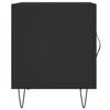 vidaXL Tables de chevet 2 pcs noir 40x40x50 cm bois d&rsquo;ing&eacute;nierie
