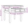 vidaXL Table d'appoint Corona Blanc 50 x 50 x 50 cm Pin massif