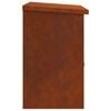 vidaXL Bo&icirc;te de d&eacute;p&ocirc;t de colis Rouill&eacute; 47,5 x 38 x 59 cm Acier patin&eacute;