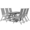 vidaXL Ensemble &agrave; manger de jardin 7 pcs Bois d'acacia solide