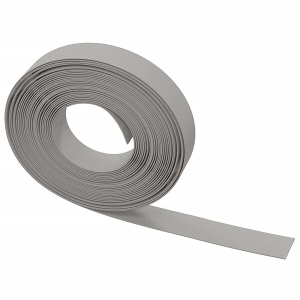 vidaXL Bordures de jardin 3 pcs gris 10 m 10 cm polyéthylène